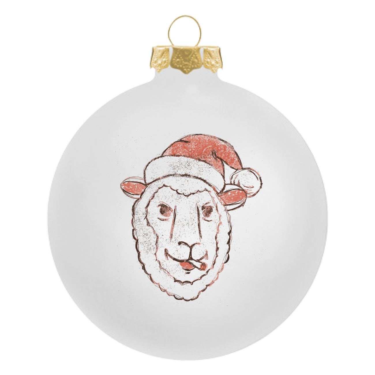 2025 Sheep Round Ornament (Pre-Order)