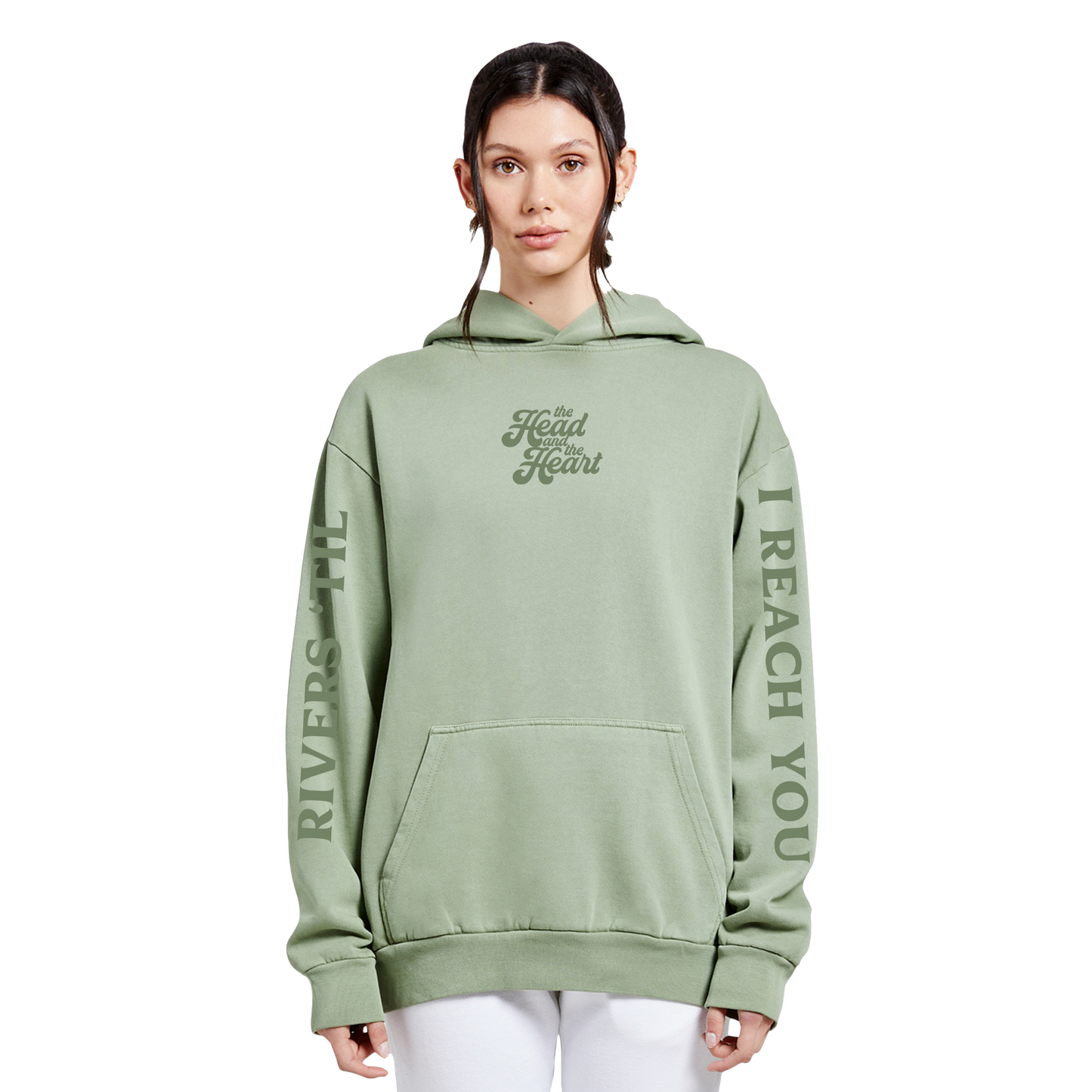 Green Rivers & Roads Hooded Sweatshirt