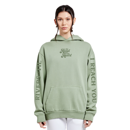 Green Rivers & Roads Hooded Sweatshirt