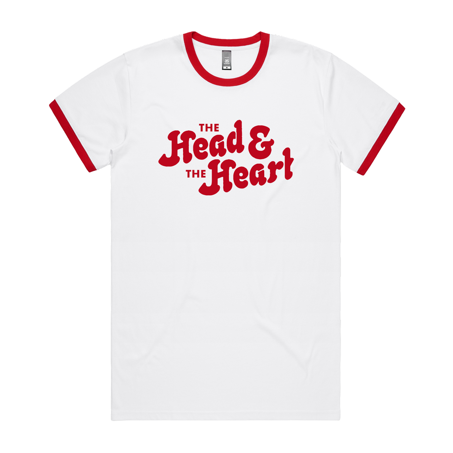 Red Logo Ringer Tee