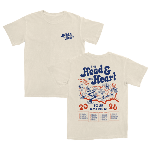 Ivory Map Tour Tee