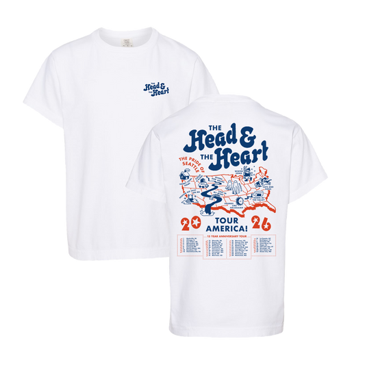 YOUTH White Map Tour Tee