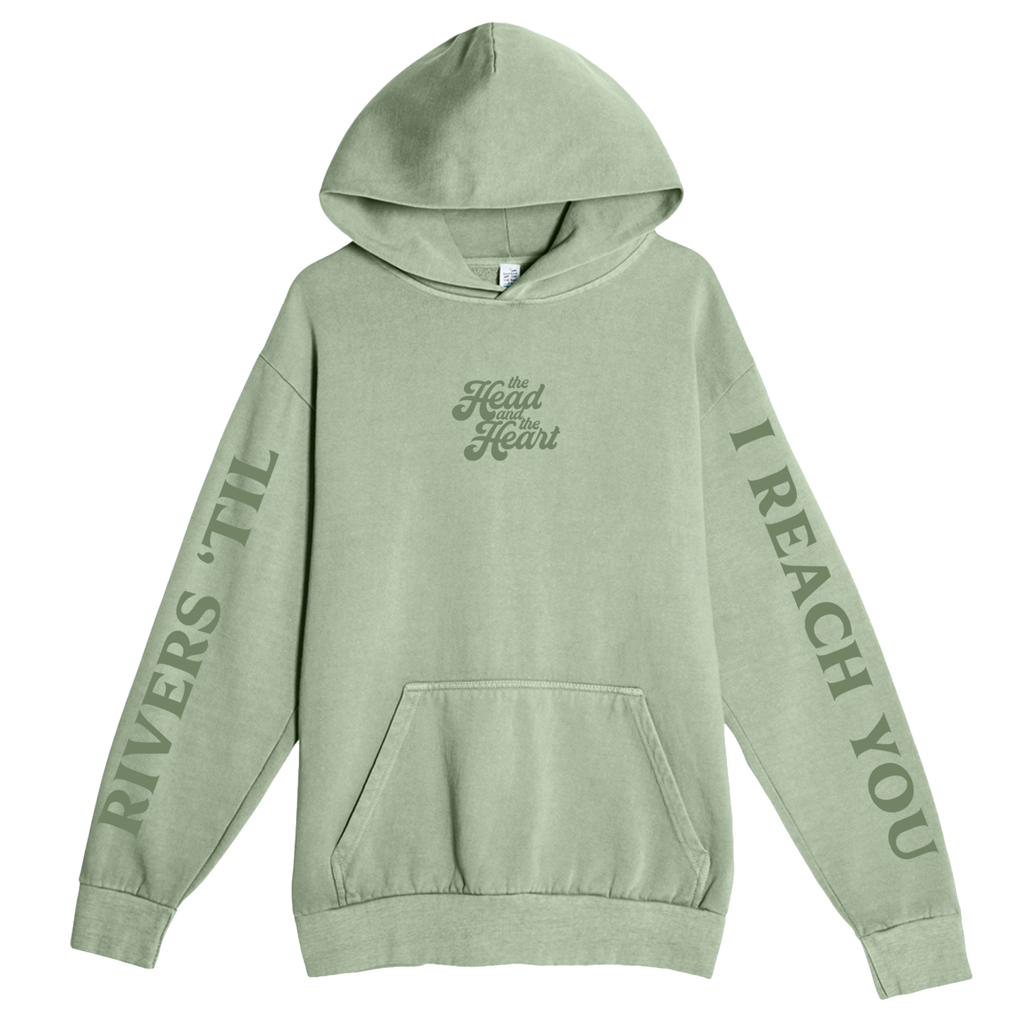 Green Rivers & Roads Hooded Sweatshirt