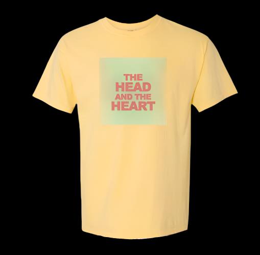 The Head And The Heart yellow logo t-shirt